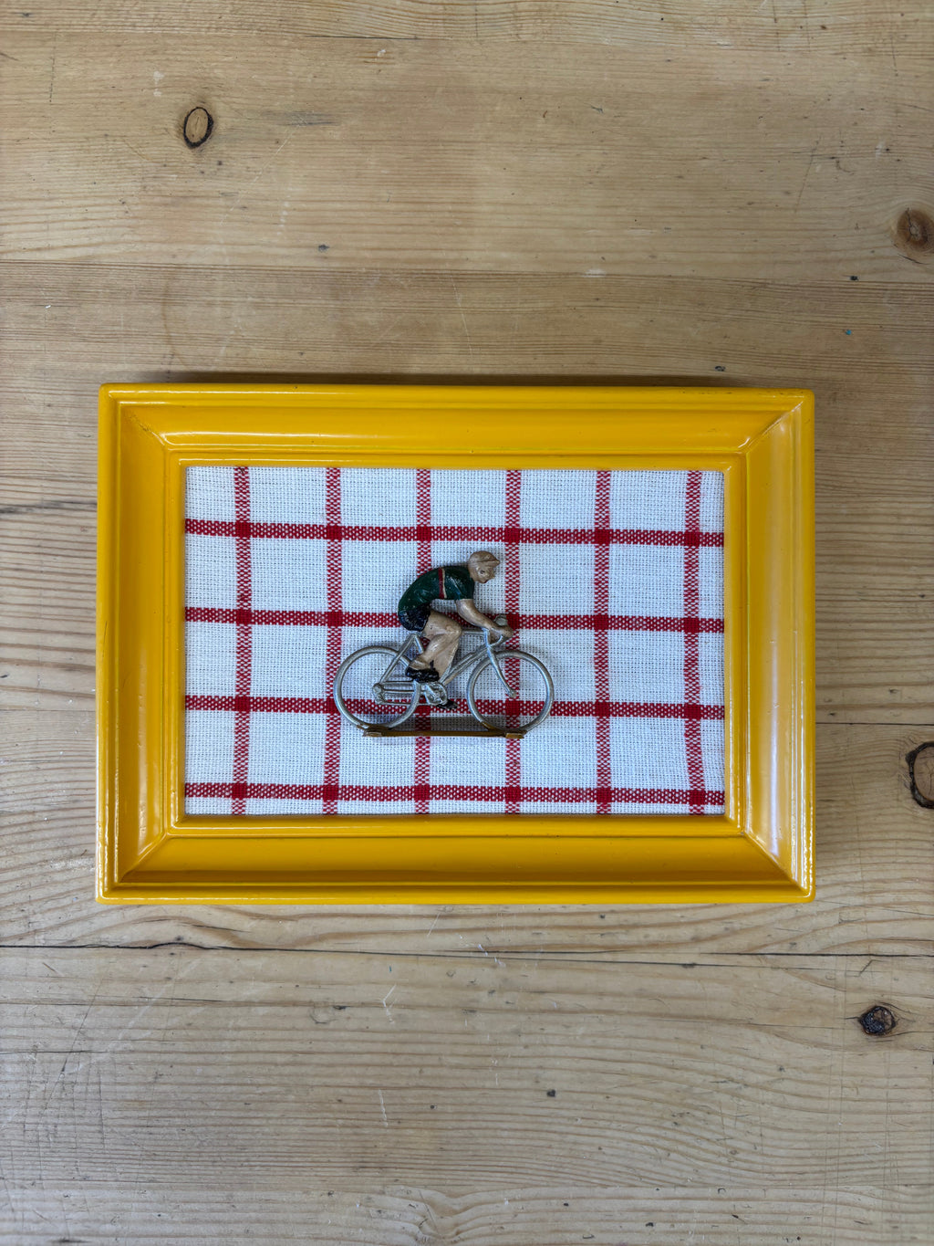 Framed Vintage Tour de France Cyclist