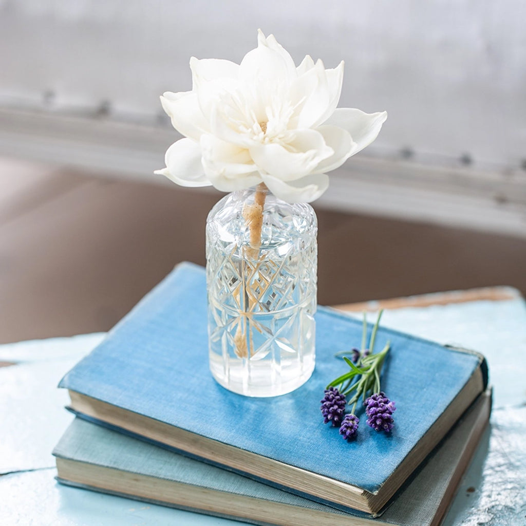 Medium Vintage Cut Glass Diffuser Bottle image 0