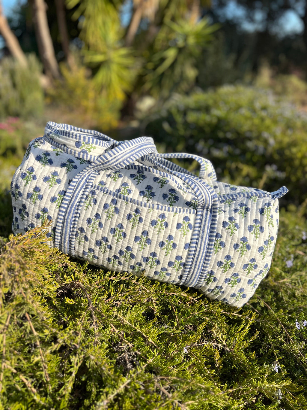 Blue Flower Weekend bag