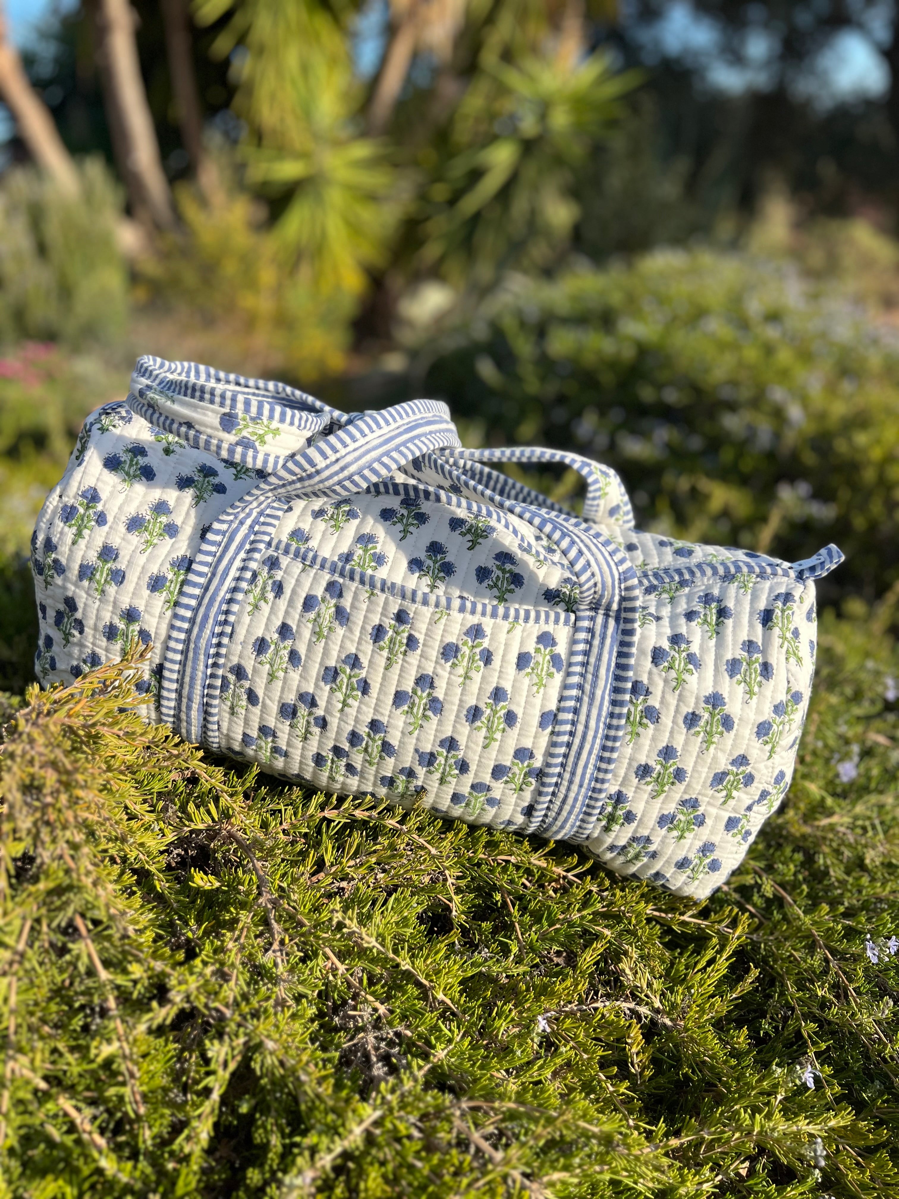 Blue Flower Weekend bag