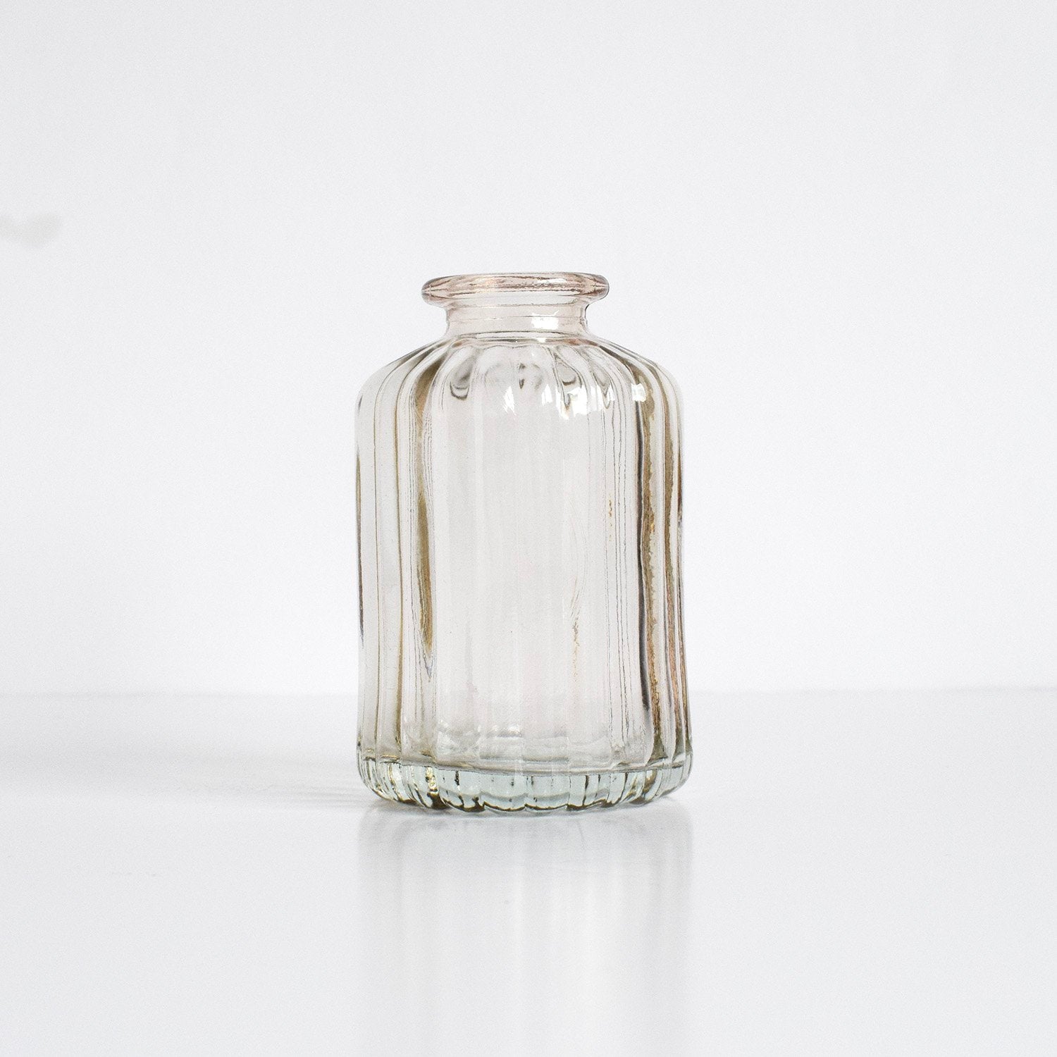 Coloured Diffuser Bottles - Pale Stone Ribbed image