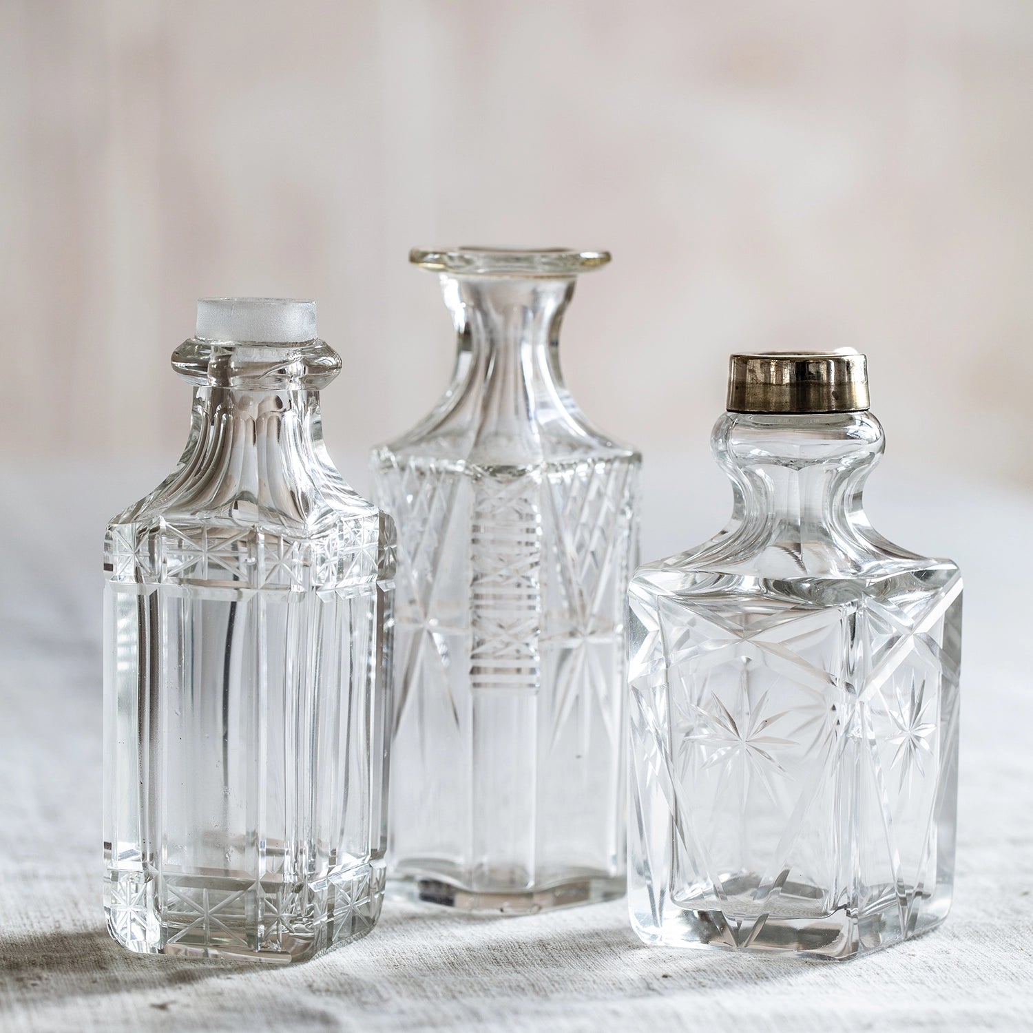 Medium Vintage Cut Glass Diffuser Bottle image 4