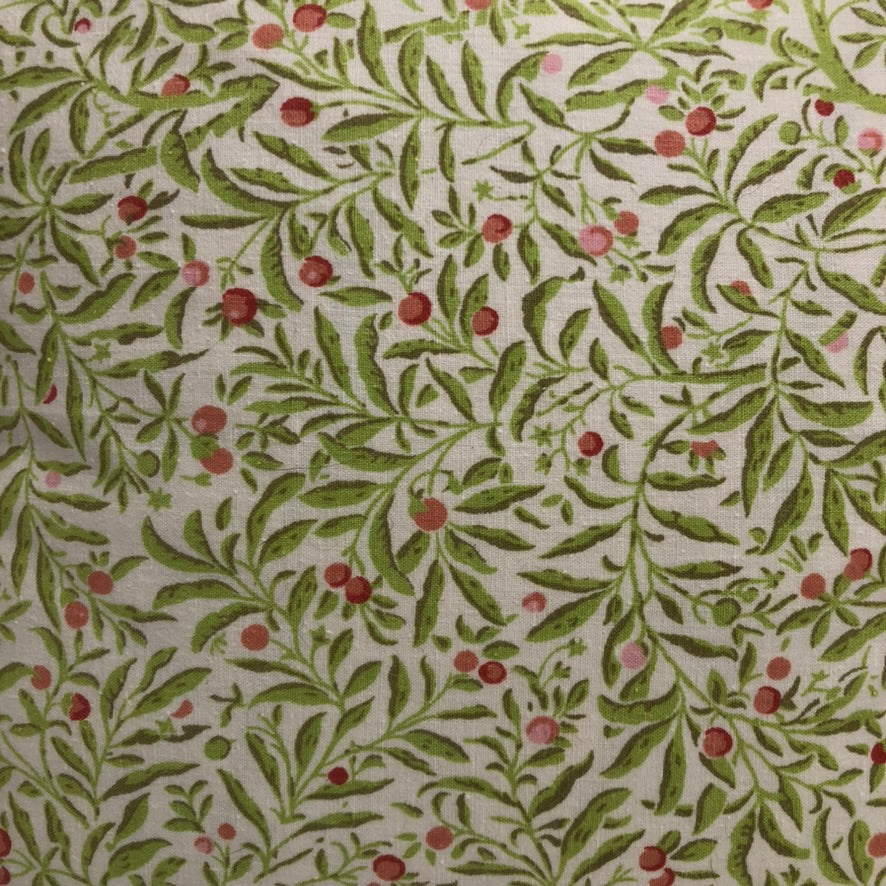 Handmade ruffle cushion in vintage Laura Ashley fabric.