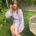 Milly Pink Muslin Dressing Gown