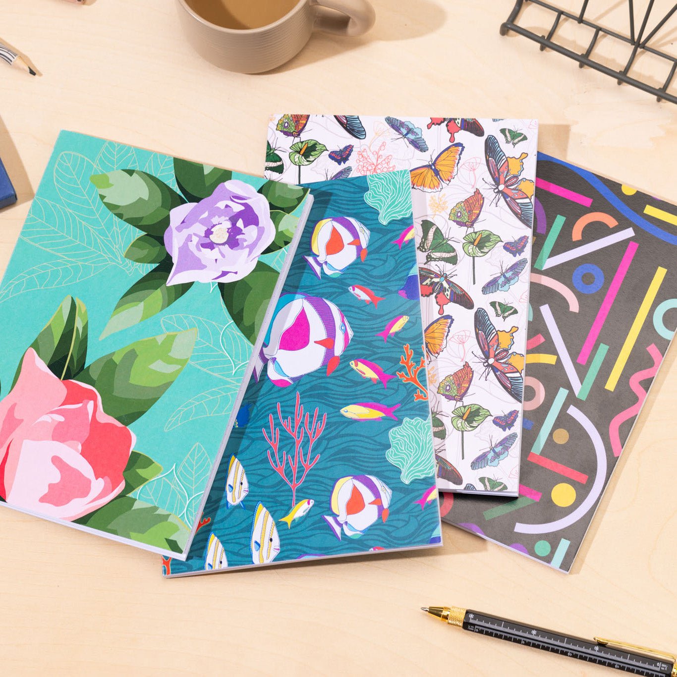 2 A5 Narrow Notebook - Mix & Match