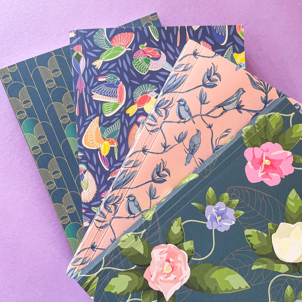 Brighton Birds A5 Lay Flat Notebook