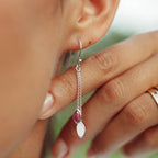 Lola Duals in Silver with Ruby and Rose Quartz