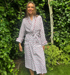 Milly Pink Muslin Dressing Gown