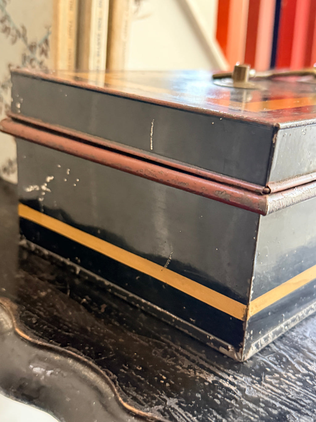Antique Metal Cash Box C1910