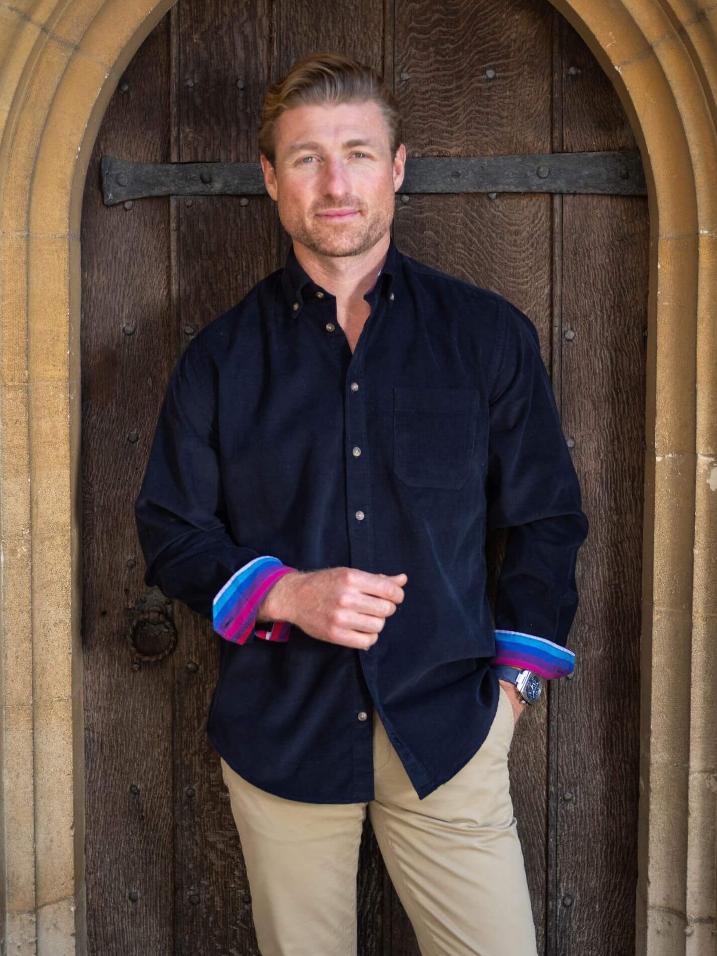 Dark Navy Cord Shirt