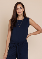 HERO sleeveless top, navy