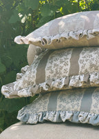 LUMBAR RUFFLE CUSHION ~ FAIRYLACE PEACH BLOSSOM