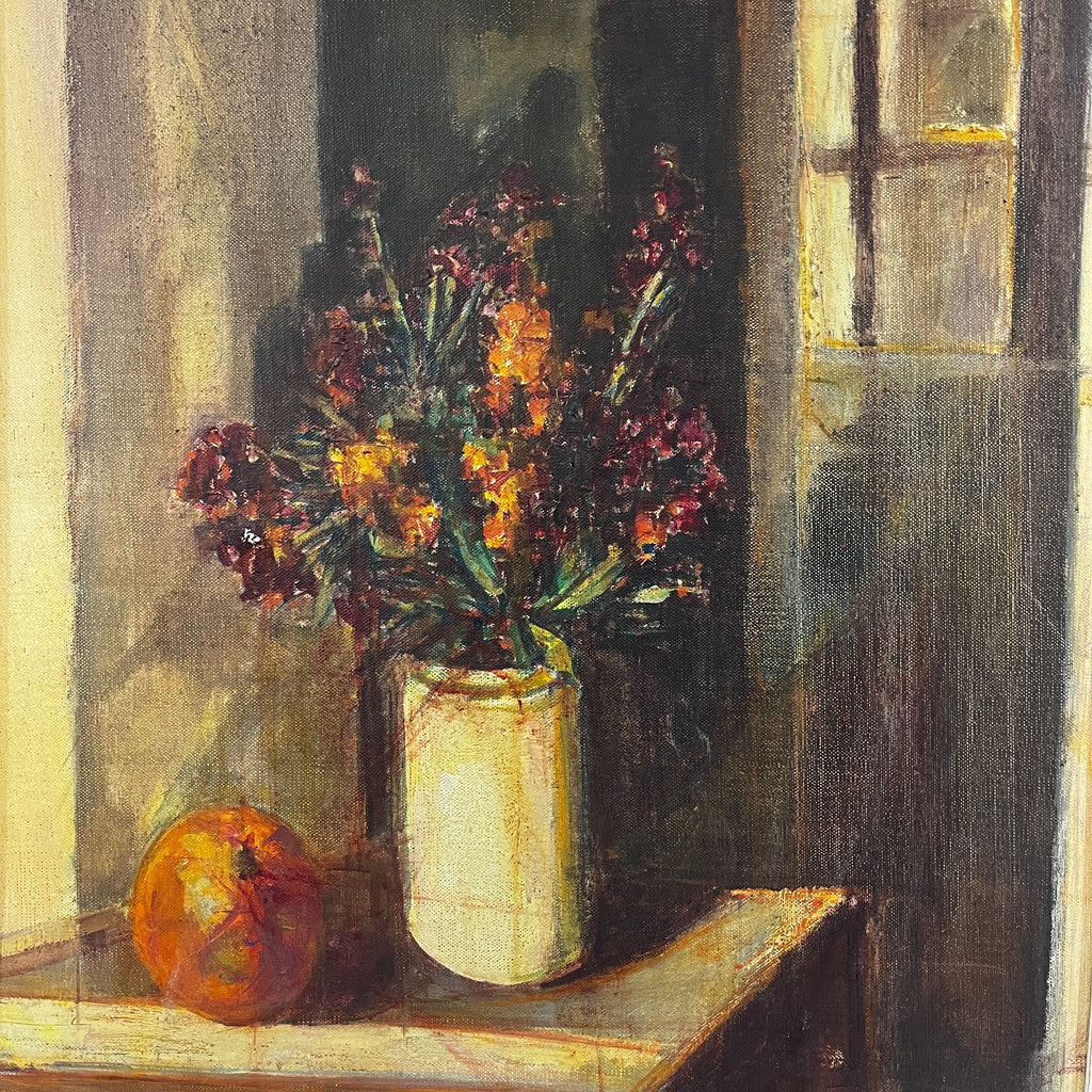 Albert Muis Oil Painting in Large Decorative Wooden Frame
