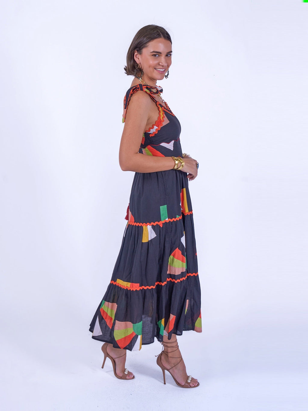'AMORE' DRESS IN JAPANESE FAN