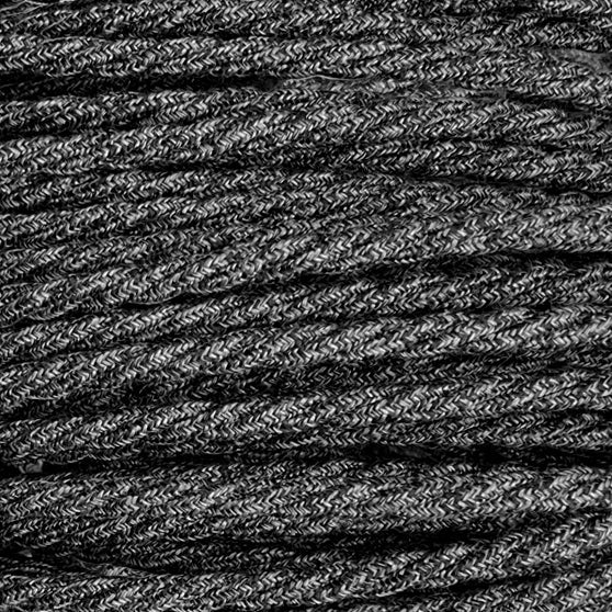 Anthracite Linen - Lola's Leads EU Fabric Extension Cable