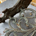 Antique Cast Iron Wall Sconce for Oil Lamp or Candle