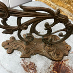 Antique Cast Iron Wall Sconce for Oil Lamp or Candle