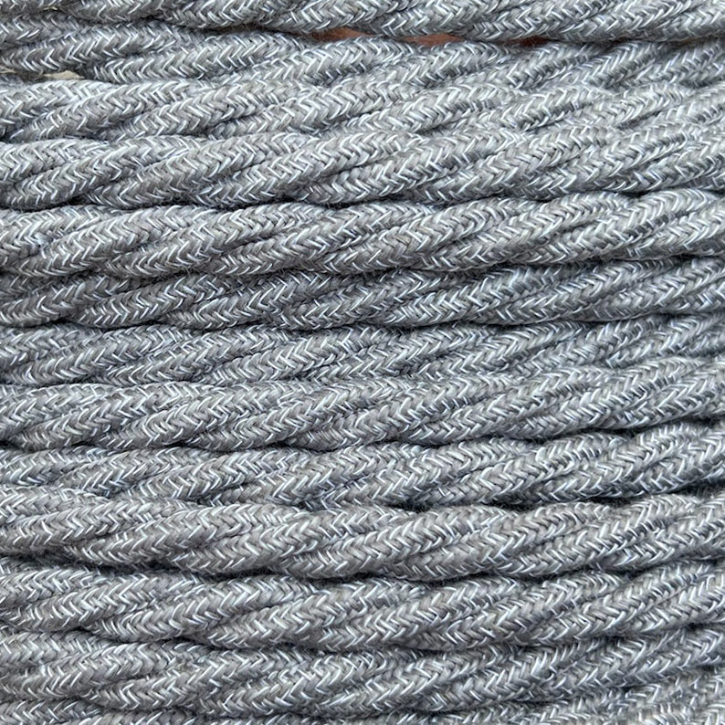 Ash Linen - Lola's Leads EU Fabric Extension Cable