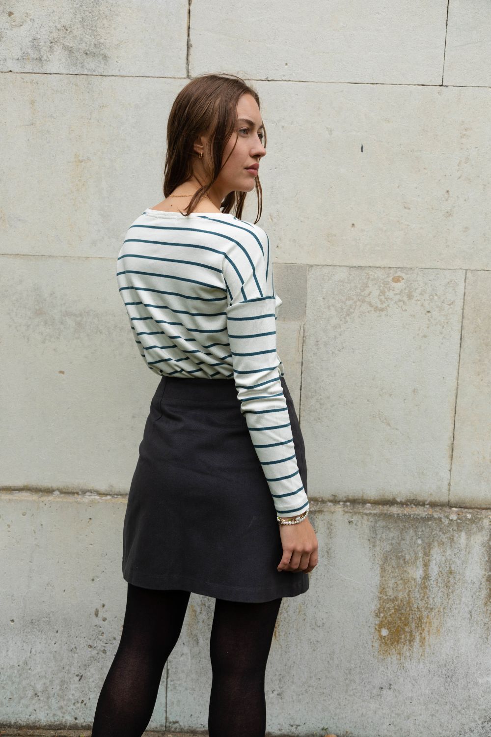 Asymmetric Organic Cotton Skirt