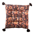 Block print cotton seat pads
