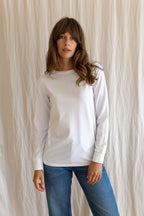 Audrey Organic Cotton White T-Shirt