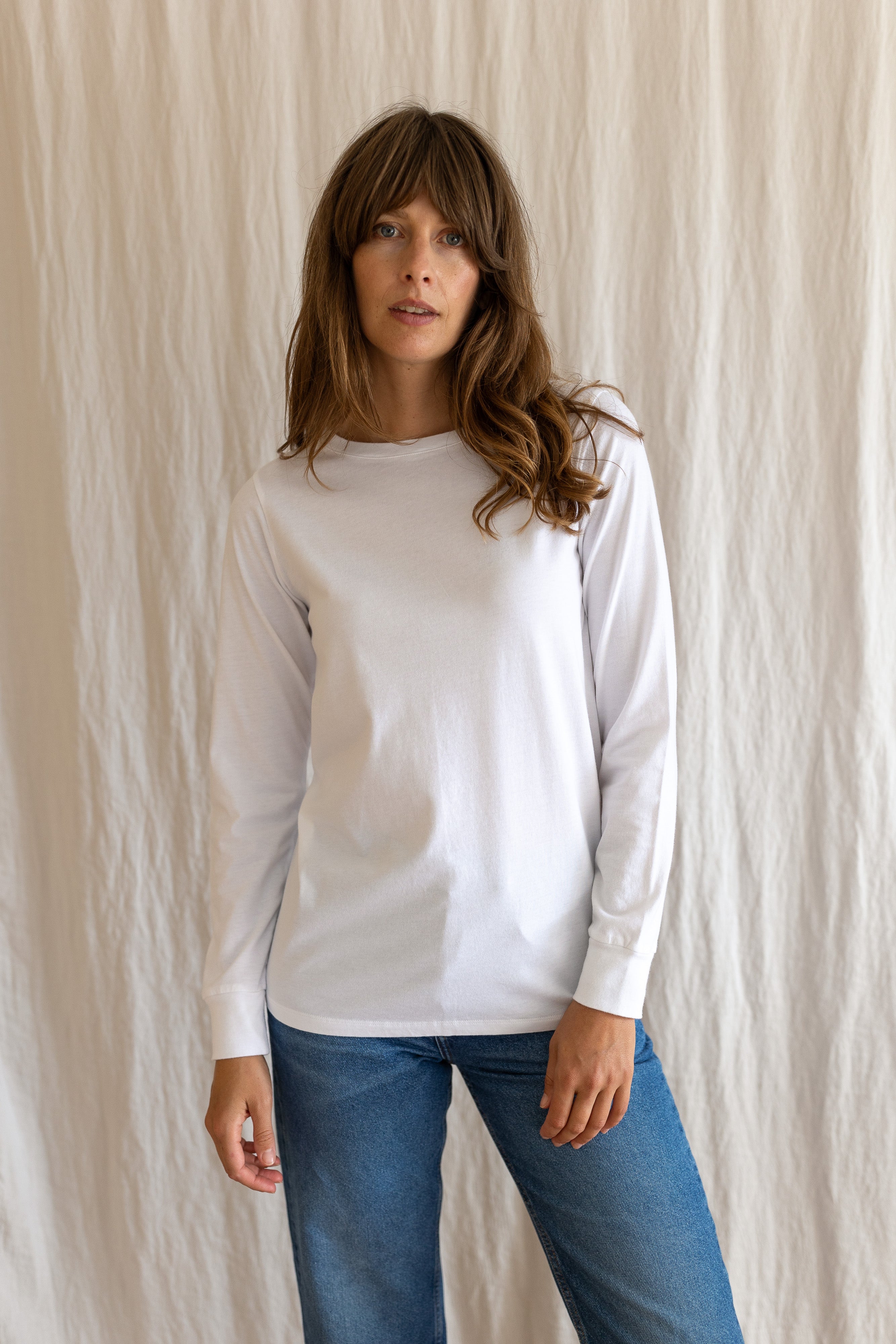 Audrey Organic Cotton White T-Shirt