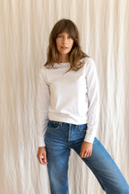 Audrey Organic Cotton White T-Shirt