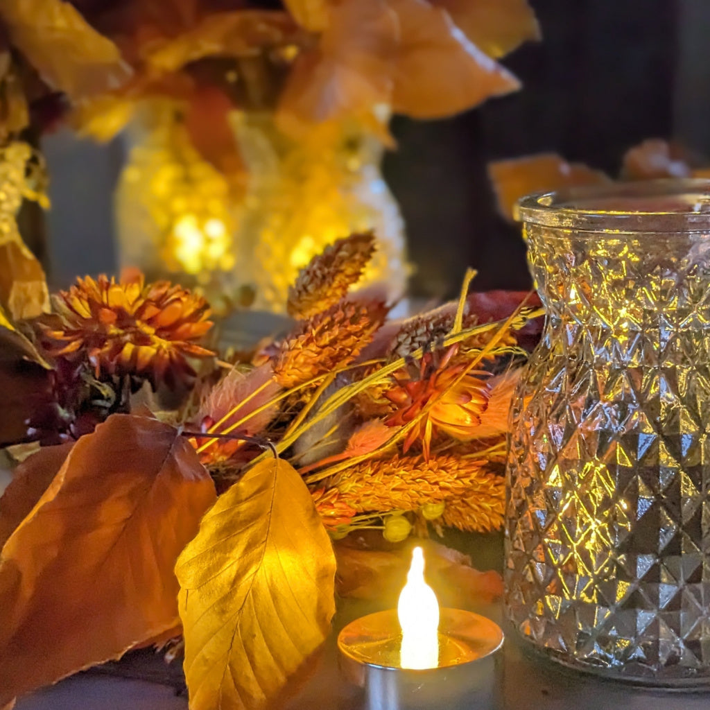 Autumn Flower Golden Glow Vase