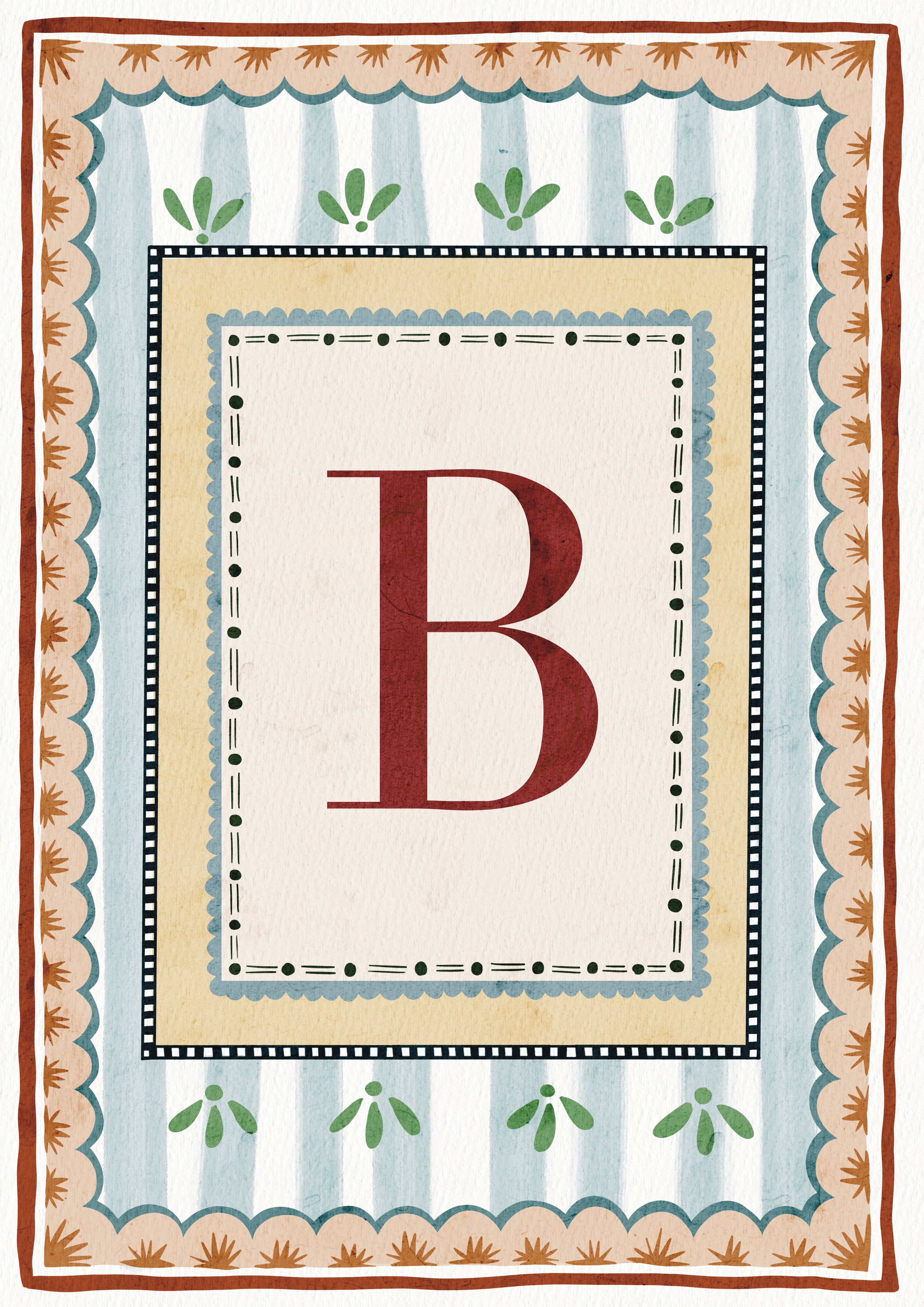 ALPHABET LETTERS ~ Blue / Red