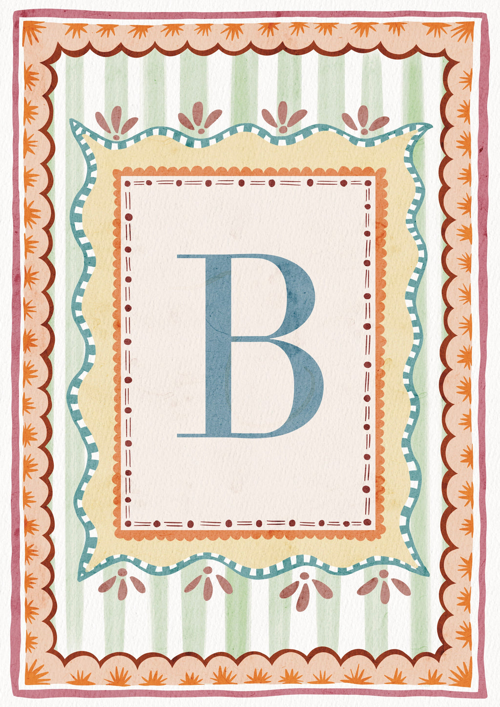 ALPHABET LETTERS ~ Blue / Pink / Green /