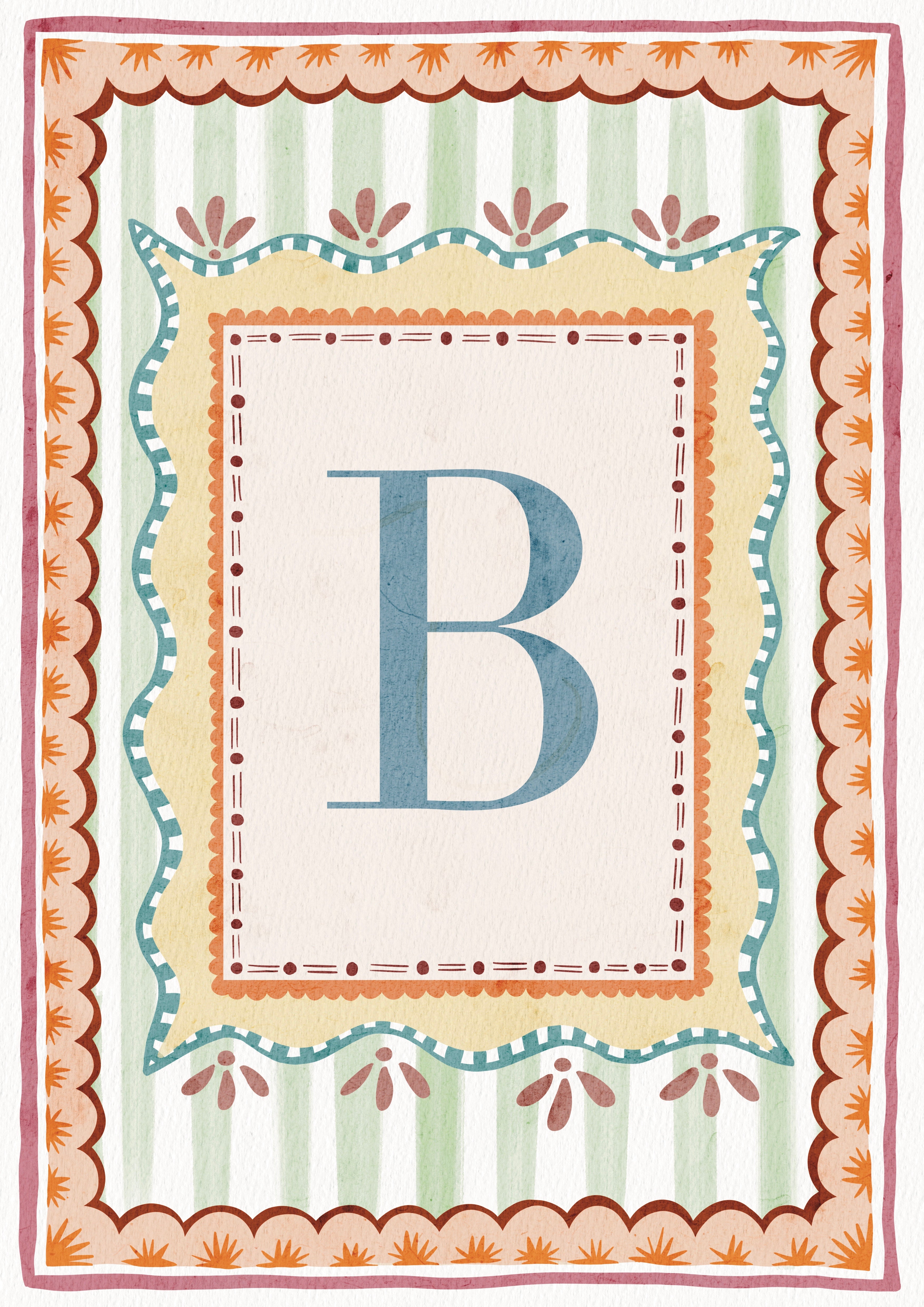 ALPHABET LETTERS ~ Blue / Pink / Green /