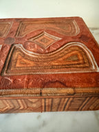 North African Hand-Tooled Leather Box, C1950