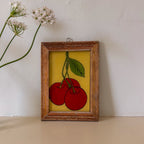 CHERRIES 4 Indian glass painting