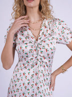 'BABINGTON' DRESS IN STRAWBERRIES & CREAM
