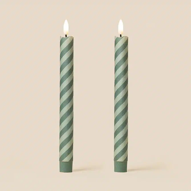 Barley Twist Flameless LED Wax Candles