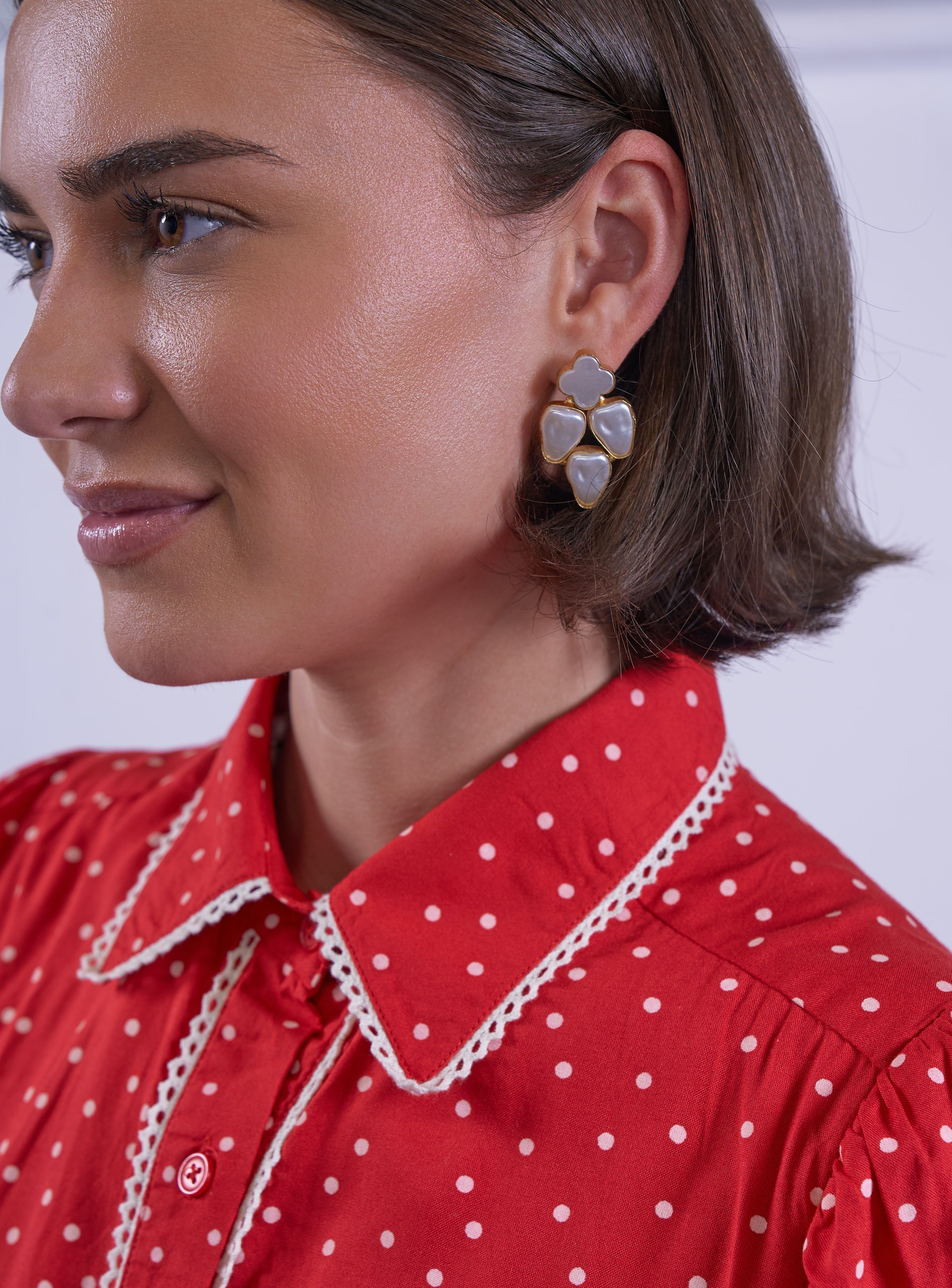 'PADDINGTON' BLOUSE IN RED POLKA DOT