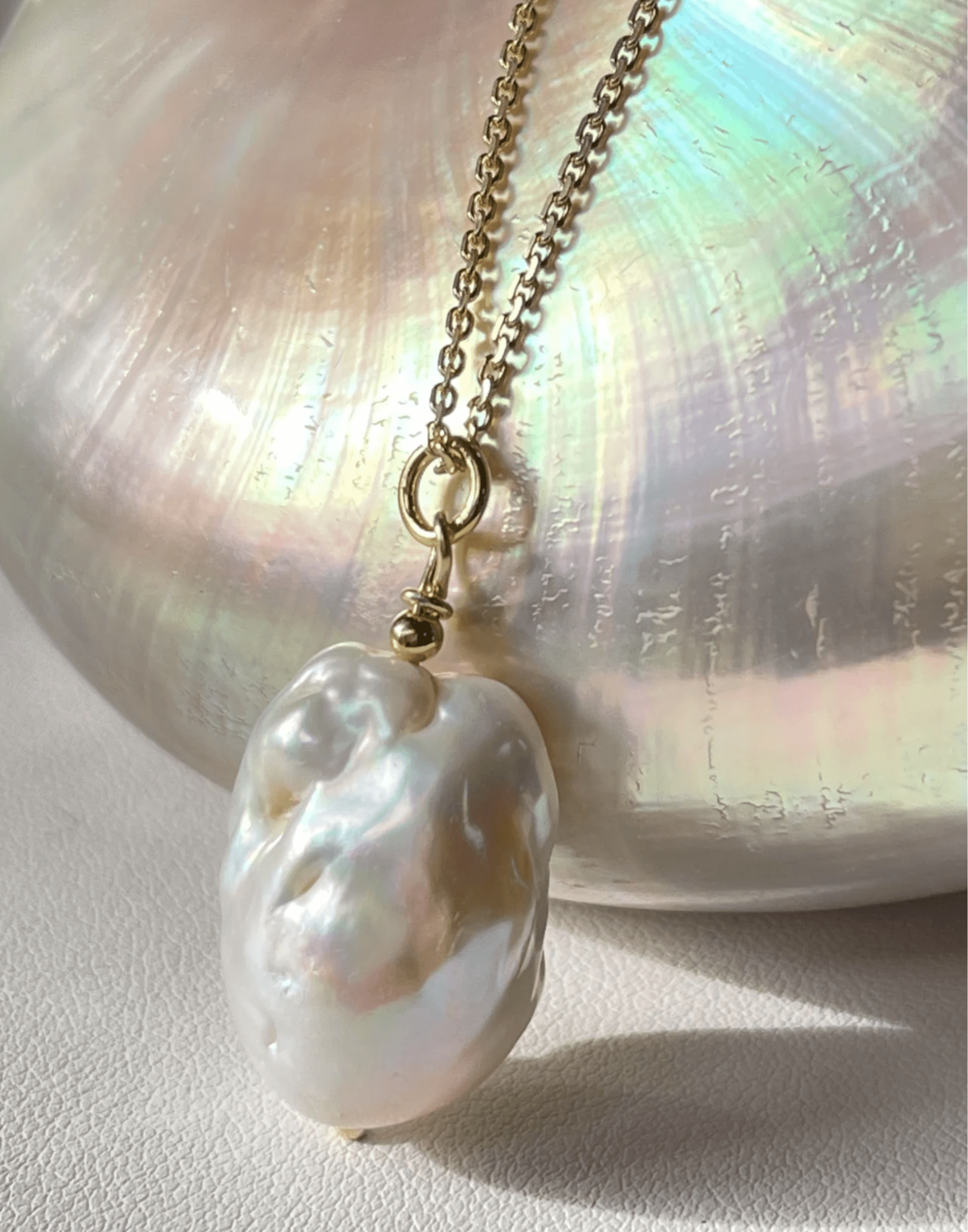 Baroque Single Pearl Necklace
