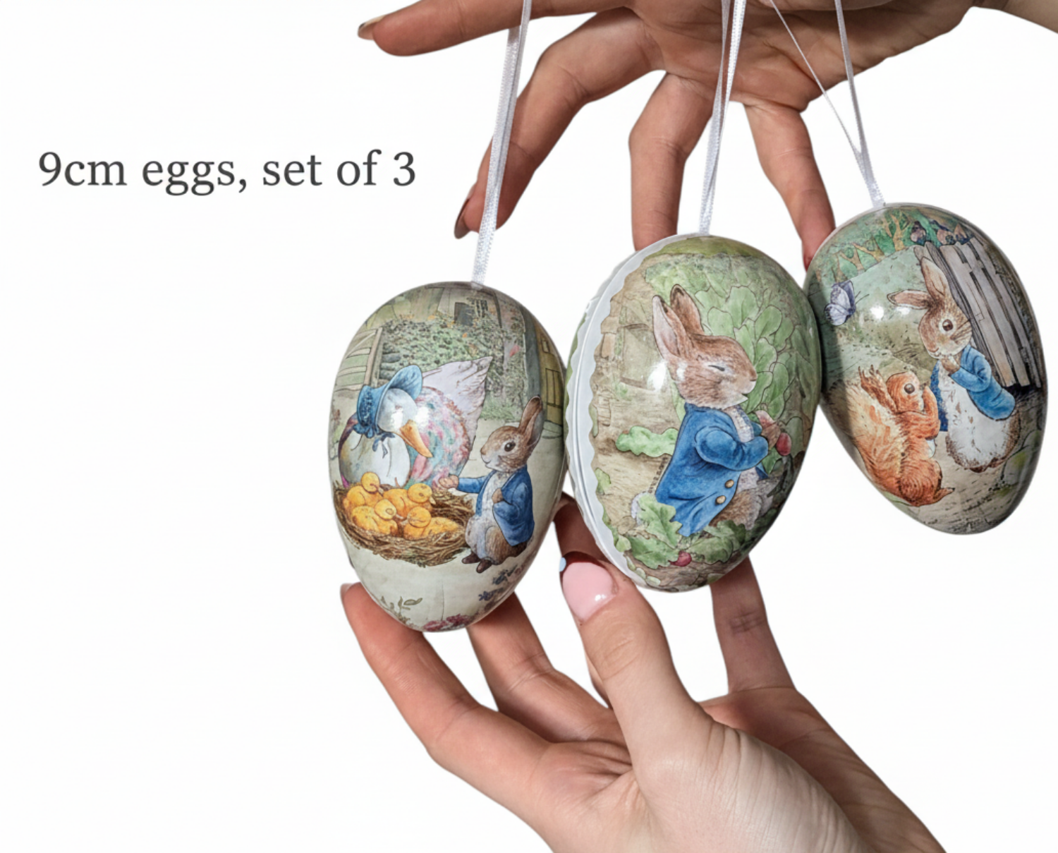 Beatrix Potter Hanging Fillable Easter Paper Egg | Set of 3