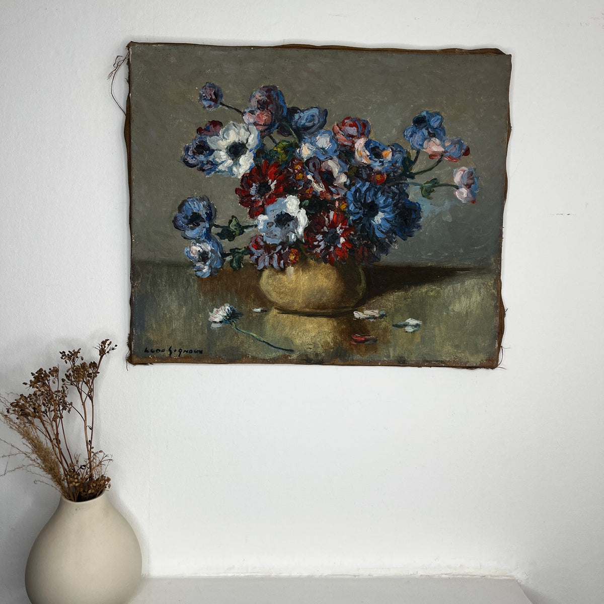 Vintage French Still-Life - Signed Hugo Sognaux