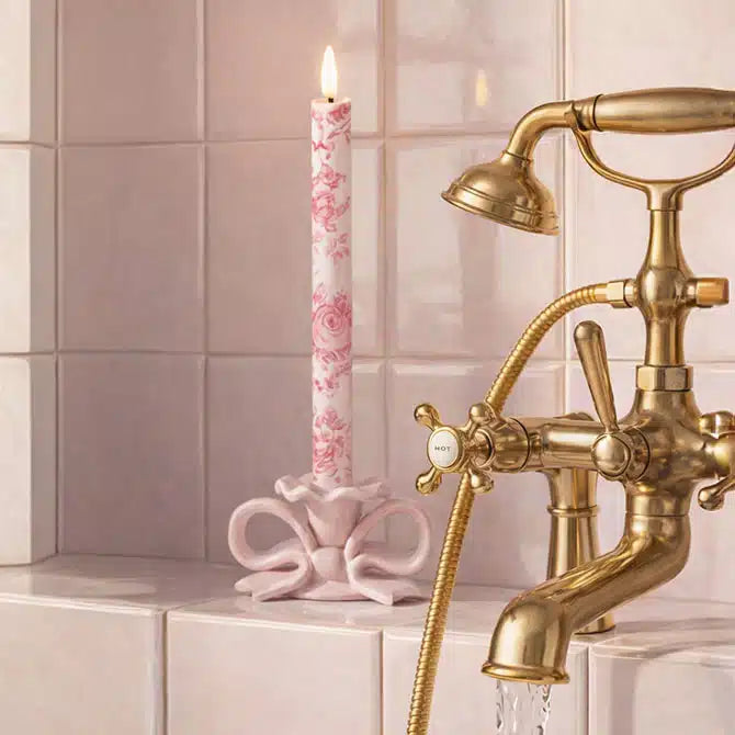 Belmont Toile Small Flameless LED Wax Candle