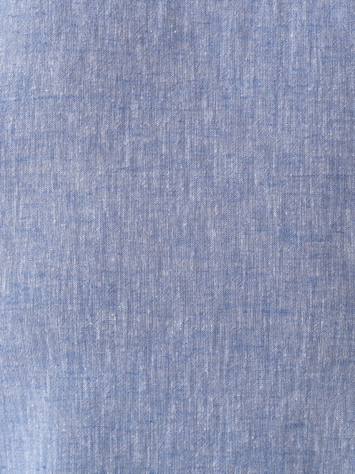 Mida Blue Cotton/Linen Shirt