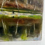 Vintage French Oil on Board -signed Bernard A