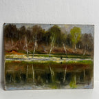 Vintage French Oil on Board -signed Bernard A