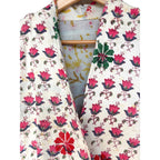 Block Print Pink Long Kantha Coat