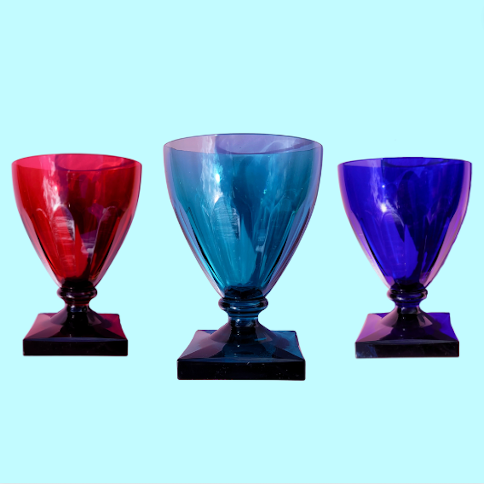 Set of Six Acrylic Goblets