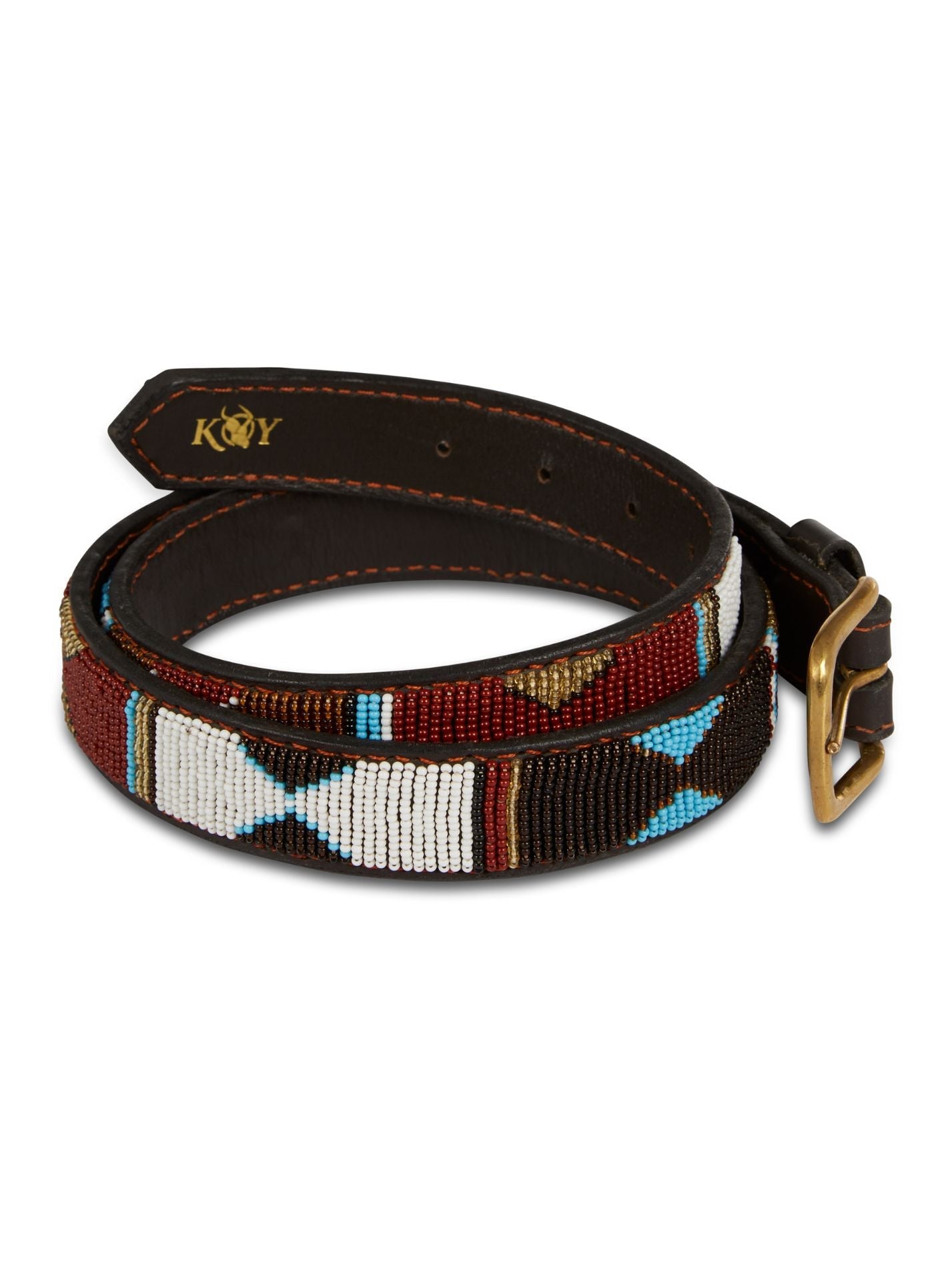 Beaded Belt - Mwezi (Narrow)