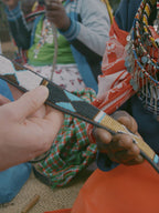 Beaded Belt - Mwezi (Narrow)