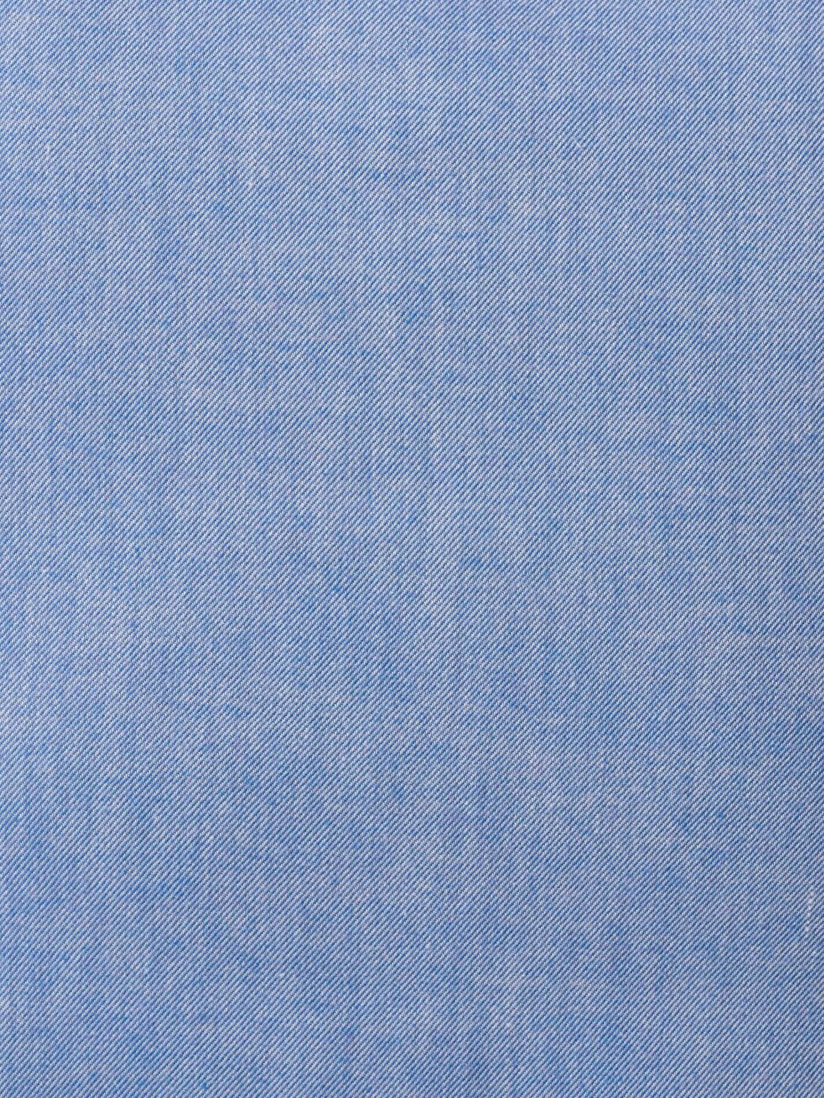 Blue Cotton-Merino Shirt