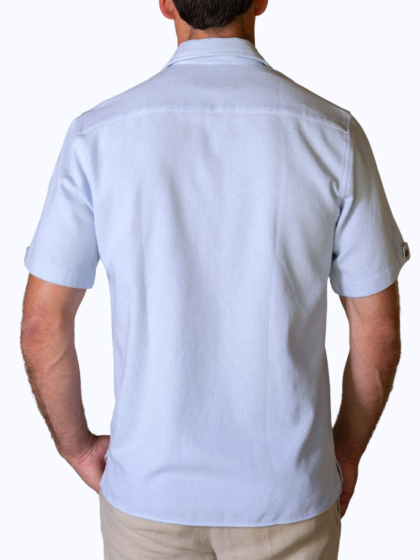 Blue Air Weave Shirt - Short Sleeve