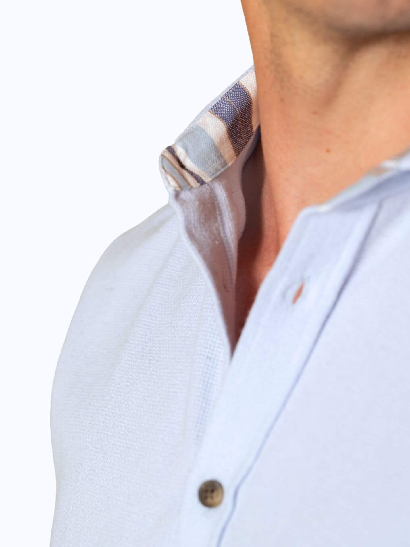 Blue Air Weave Shirt - Short Sleeve